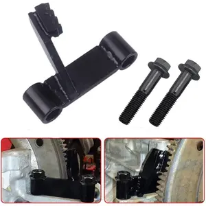 Flywheel locking tool, steel black oxide flexible plate locking bracket tool, compatible with Chevrolet LS 1 2 3 LSX engines