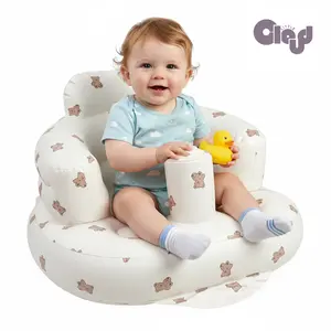 Baby stuff,  Inflatable Seat for Babies 3-36 Months, Built in Air Pump Infant Back Support Sofa Toddler Chair for Sitting Up, Baby Floor Seater Gifts