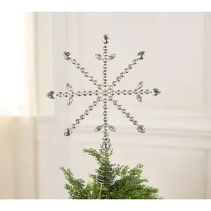 Sandra Lee Oversized Crystal Snowflake Tree Topper