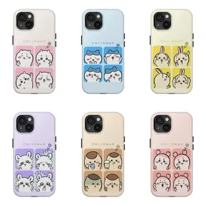 Cute Chiikawa Y2K Ins Style Colorful Patterns Couple Phone Case for IPhone 17 16 15 14 13 12 11 Pro Max Plus Air Anti Fall Protective Drop-proof Gift Unique Design