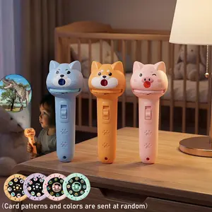 Bedtime Projector Flashlight Toy, 32 Pattern Projection, Early Educational Cognitive Toy, Animal & Dinosaur Themes, Birthday/gift