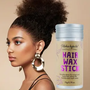Hair Wax Stick for Frizz Control, Hair Wax Gel for Wig Edges, Non-Greasy Styling Wax for Texture, Shape, Curls, Smoothness, Haircare Gel