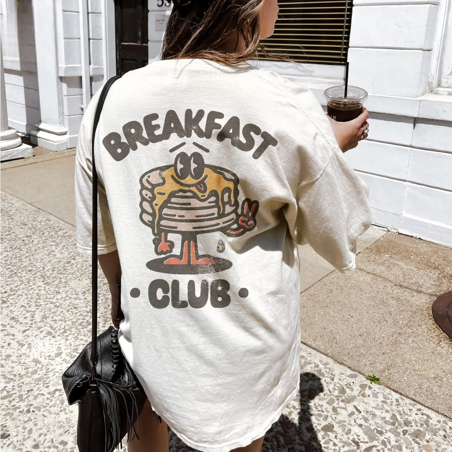 Breakfast Club T-Shirt, Funny Pancake Graphic Tee, Food Lover Shirt, Vintage Food Graphic Tee, Unisex Casual Shirt