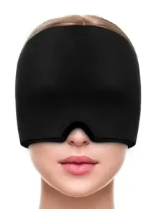 Headache Relief Cap with Gel Pack for Hot & Cold Therapy, Soothing Compress for Sinus Issues and Puffy Eyes, Perfect Christmas Gift for Home/Office Stress Relief