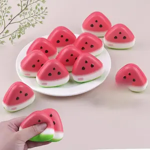 Anboor 12 Pcs Squishies Toys for Kids Watermelon Bulk Small Slow Rising Foam Mini Food Squishys Stress Squishes Cute Squeeze Toy
