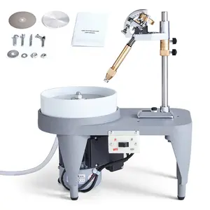 VEVOR Diamond Processing Machine, 180W 2800RPM Jade Polishing Machine, 110V Ore Polishing Machine, Jewelry Angle Polishing Machine with Processor and Triangular Sanding Bag