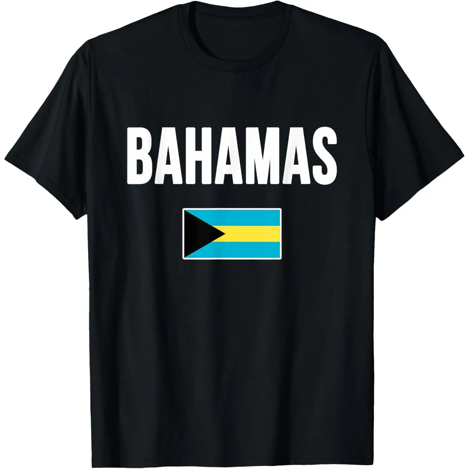 100% Cotton Bahamas Bahamian Flag Souvenir T-Shirt