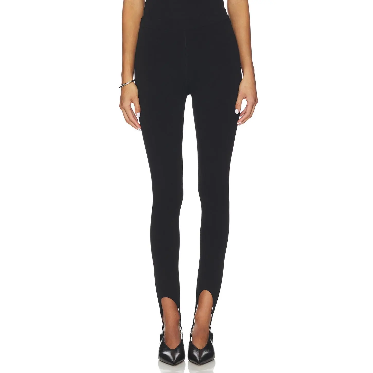 EAVES Deelia Knit Stirrup Legging in Black