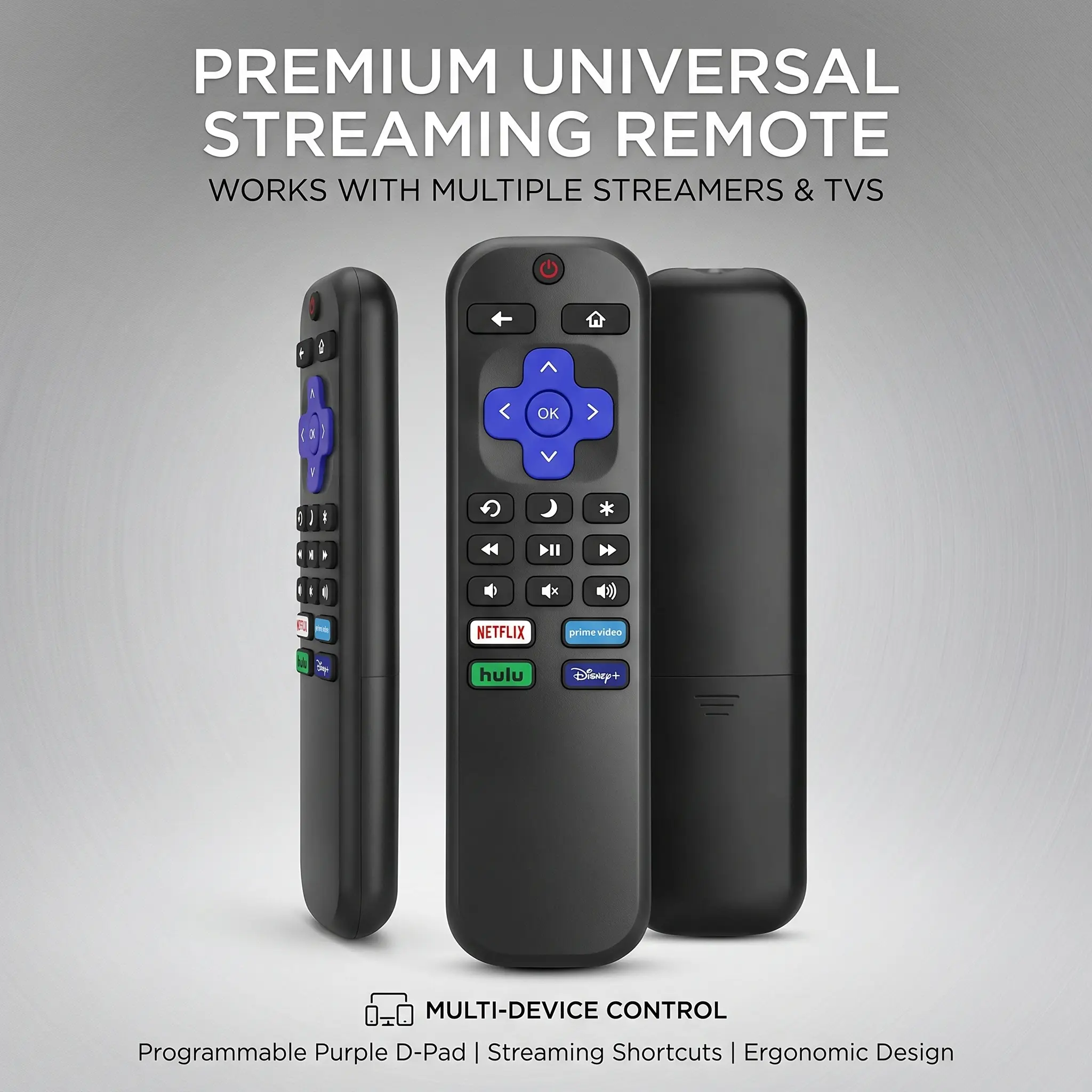 Remote for Roku TV, 2-Pack Replacement for Roku TV Remote Compatible for TCL Roku/Onn Roku/Hisense Roku/Philips Roku/Sharp Roku/Westinghouse Roku/Insignia Roku TV [Remote Control for Roku TV Only]