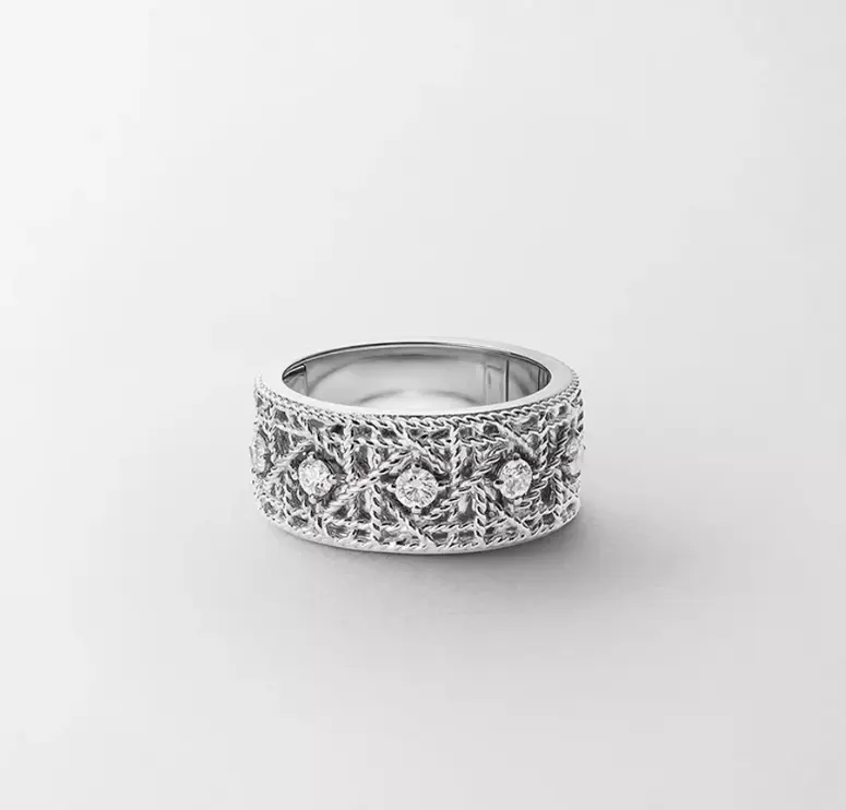 Pre-owned Dior My Dior Ring White Gold and Dias