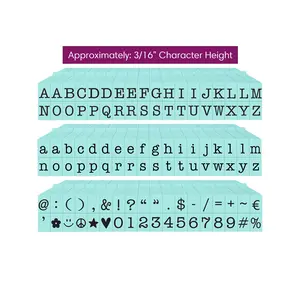 Pegz® Small Size 108-Piece American Typewriter Alphabet Connectable Stamps Bundle