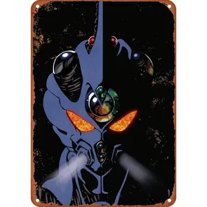 Guyver Anime Poster Vintage Metal Tin Sign Aluminum Signs Wall Art Home Decor Kitchen Poster Cafe Pub Plaque 8X12 Inch