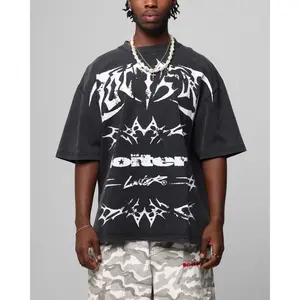 Loiter Metal Stacked Vintage T-Shirt Vintage Black