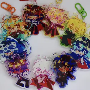 Limbus Company Don Quixote & Sancho Acrylic Star Keychains