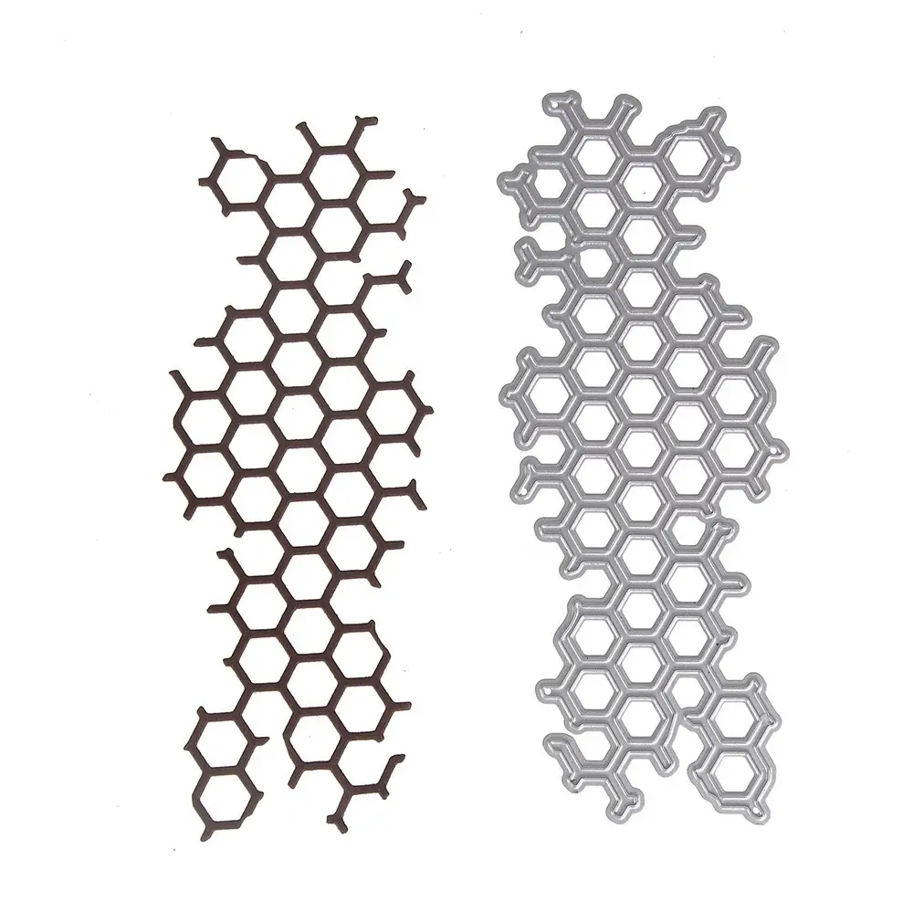Card Making Stamp and Mold Set, Metal Cutting Molds and Transparent Stamps for Albums, Includes Bee Design, Handmade Crafts