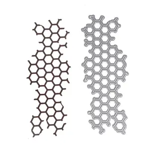 Card Making Stamp and Mold Set, Metal Cutting Molds and Transparent Stamps for Albums, Includes Bee Design