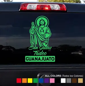 Sticker SanJudas states Adhesive Vinyl Decal  Easy installation