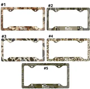Drake Bottomland Camo Metal License Plate Frame, Truck Car Tags, 12 x 6 , 100% Aluminum, Car Decor Gift, Car Accessories