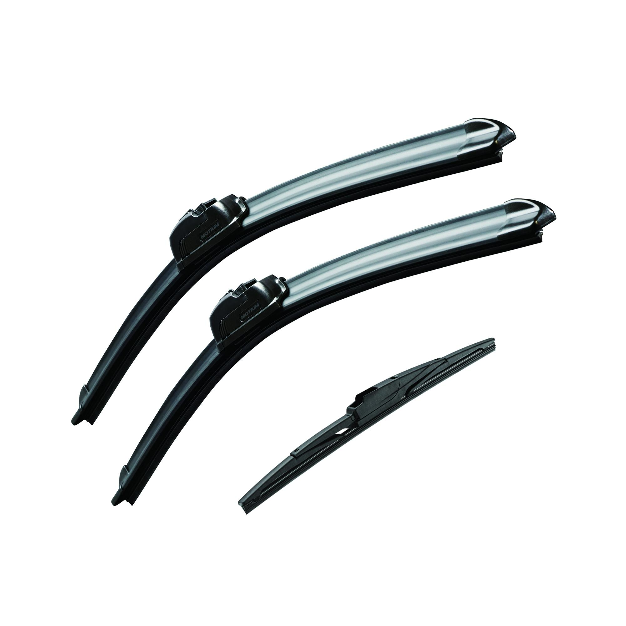 MOTIUM All-Season Windshield Wiper Blades 16"+16+12" set of 3 - for Jeep Wrangler (2018-2026)