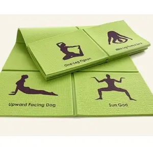Foldable Non-Slip Yoga Mat for Beginners, Portable