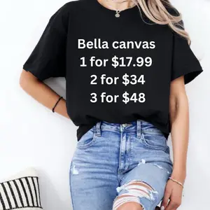 Custom bella canvas tshirts Live