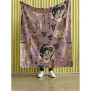 Stevie Nicks Fleetwood Mac Dream Blanket, Sister of the Moon Witchy Boho Fleece Throw, Gypsy Rock Goddess Celestial Moon Art Cozy Blanket