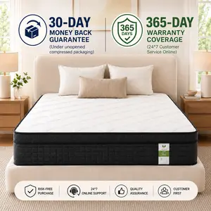 [Fathers‘ Day Gift] 12 Inch Full Queen King Hybrid Mattress in a Box, Foam Spring Mattress, Medium Firm Ergomnomic Mattress, Pressure Relief, Breathable Cooling Fabric, Fast Expansion & Edge Support, CertiPUR-US, for Home Rooms, Hotel, Boxed Funiture Gift