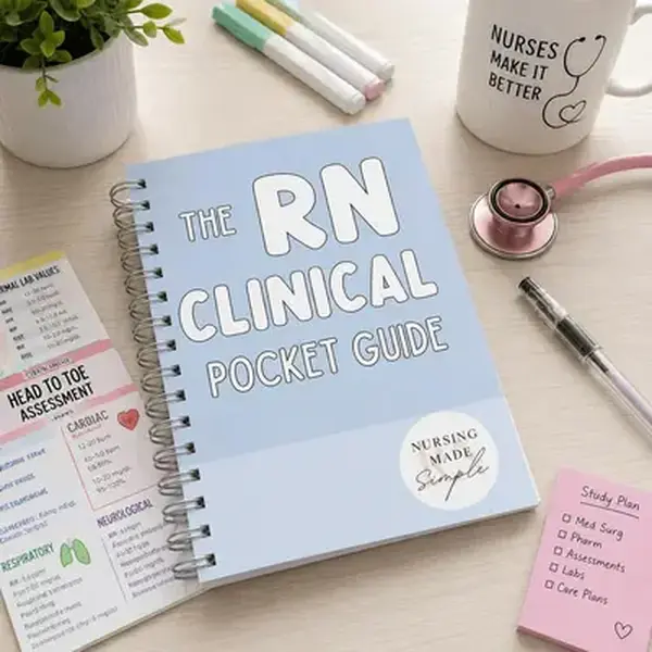2026 RN Clinical Pocket Guide - Nursing Cheat Sheet Book, NCLEX Study Resource for Nurses, Medical Assistant Reference Manual