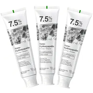 3 PCS 7.5% Toothpaste - Nano Hydroxyapatite for Enamel Strengthening & Teeth Whitening,Enamel Repair, Fluoride-Free & Sensitive Teeth Friendly