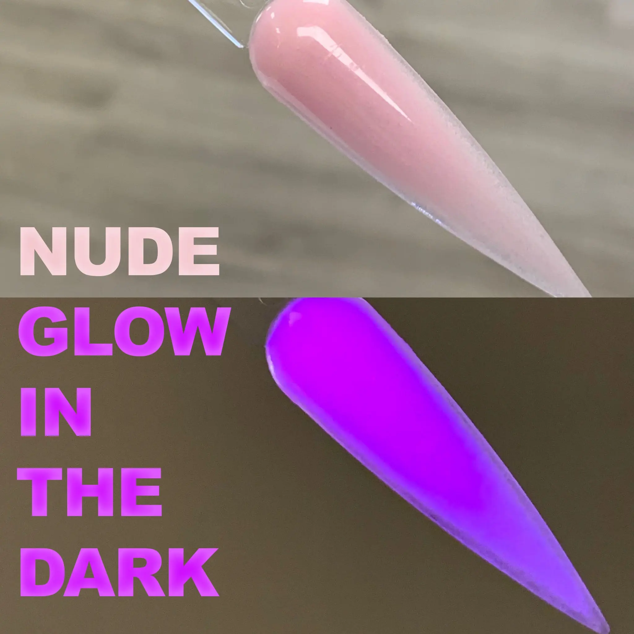 Nude Glow in the Dark Acrylic Nail Powder Nude Glow in the Dark Acrylic Nail Powder