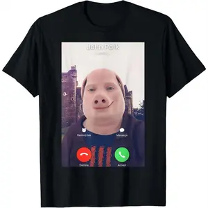 LWG-Cotton John Pork Is Calling T-Shirt