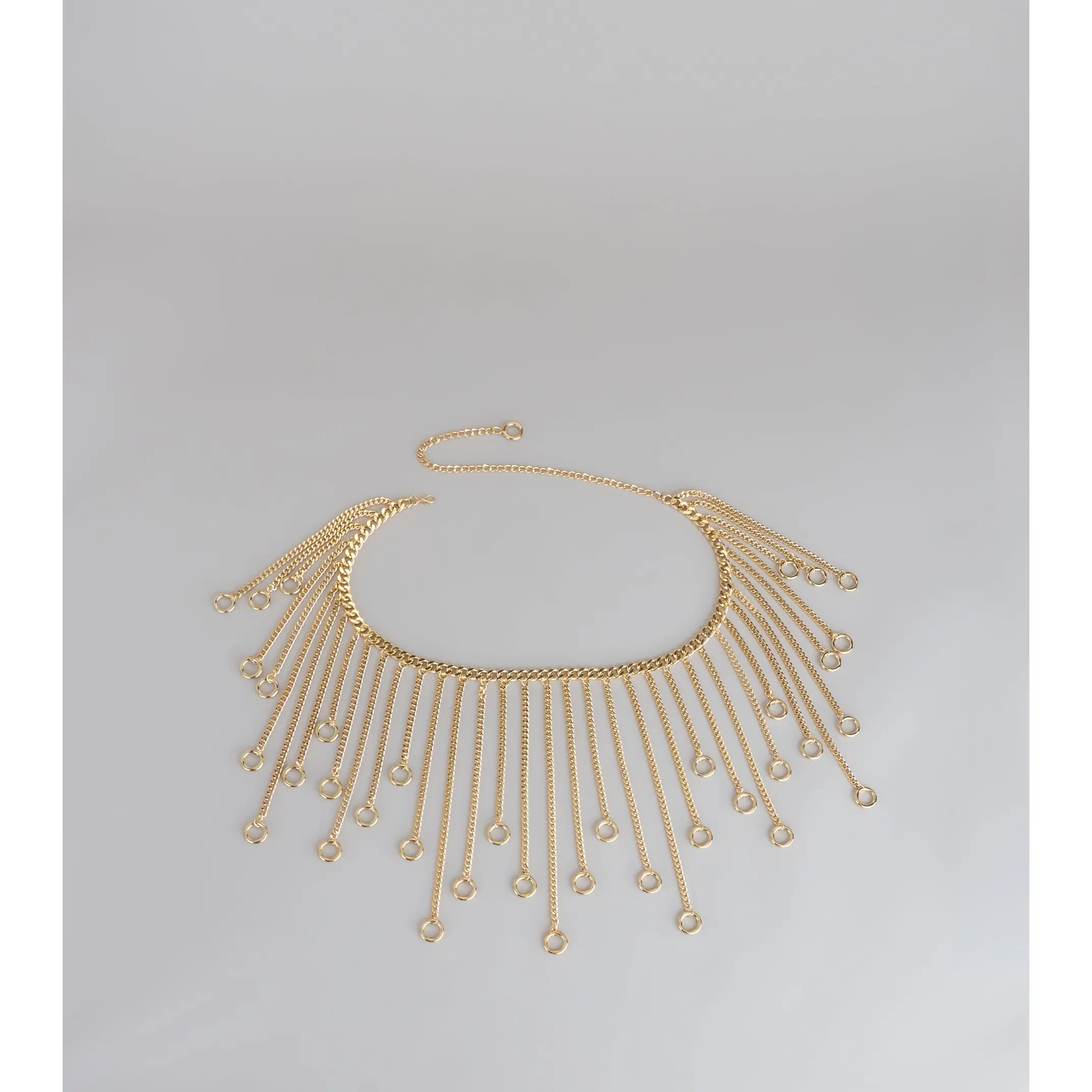 Statement Moves Fringe Chain Belt Statement Moves Fringe Chain Belt