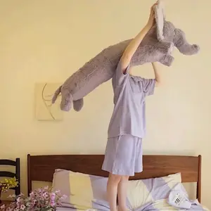 47.2 Inch Plush Elephant Pillow, Soft Animal Pillow for Cozy Bedrooms, Cute Holiday Gift for Home Decor & Christmas