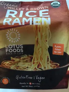 Lotus Foods Organic Millet and Brown Rice Ramen Noodles 30 Oz