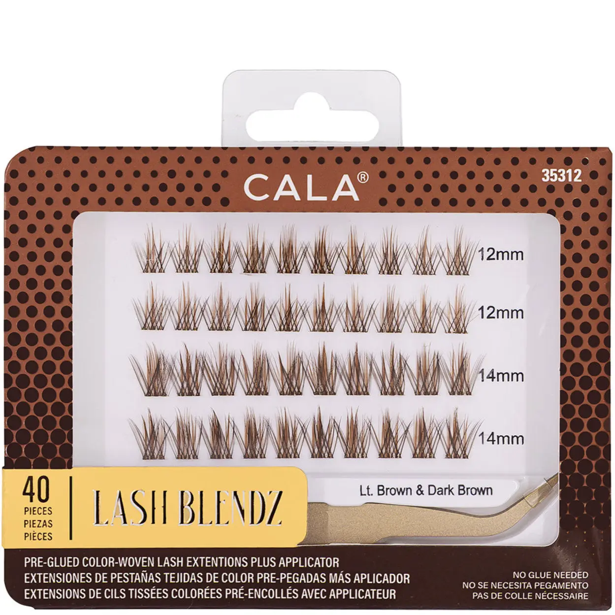 CALA Ombre Lash Clusters - Light Brown & Dark Brown