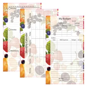 82PCS Budget Planner Refill Weekly Monthly Inserts 6 Hole Personal Size A6 6.75"x3.75" Budget Binder Refill Cash Envelope System Wallet Money Envelope Budget Sheets Expense Tracker Finance Planner Savings Organizer Bill Tracker Budgeting Notebook