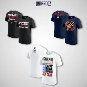 WWE John Cena GOAT Never Seen 17 Collection Short-Sleeve Soft Cotton T-Shirt - Unisex Streetwear Top, Apparel for WWE Fans, Breathable Menswear Graphic Tee