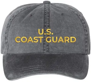 U.S. Coast Guard Embroidered Dad Hat Adjustable Baseball Cap Military Veteran Hat