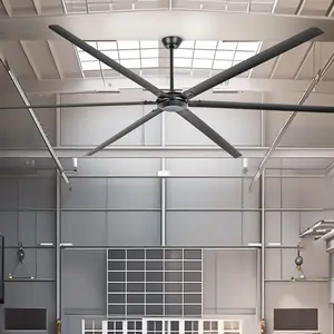 Parrot Uncle 120 Inch HVLS Fan Jupiter Industrial Aluminum Extra Large Ceiling Fan with Remote Control for Efficient Air Circulation Silent Storm Ceiling Fan