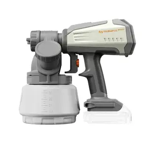 Tilswall Shark 700D Cordless HVLP Paint Sprayer – 90,000 RPM Brushless Motor, Easy Side-Fill, 3 Adjustable Patterns, 1300ml Cup – For DeWalt 20V Battery (Battery NOT Included) – Great for Home, Furniture, Cabinets & Outdoor Painting
