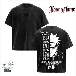 Pain Nagato Naruto T-Shirt | Akatsuki Six Paths Anime Graphic Tee | Vintage Washed Oversized Streetwear Unisex clothes boys merch men's wear male clothing outfit everyday men fashion