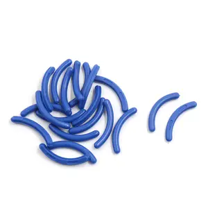 Unique Bargains 20 Pcs Blue Soft Rubber Cosmetic Makeup Eyelash Curler Refill Pads for Ladies