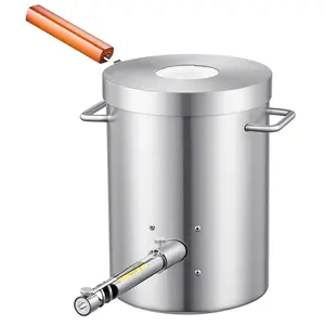 6KG Propane Melting Furnace Kit, Large Capacity Foundry Home Kilns, Blacksmithing Forge with Crucible & Tongs Kiln, Stainless Steel, For Metal Scrap Recycle, Gold Copper Silver Casting