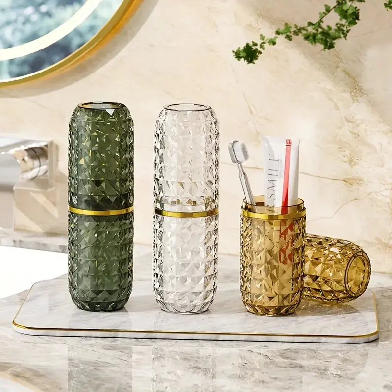 Toothbrush Storage Box, 1 Count Portable Toothbrush Holder, Toothbrush Organizer, Toothbrush Holder Organizers, Travel Toothbrush Case, Toothbrush Protector, Bathroom Supplies