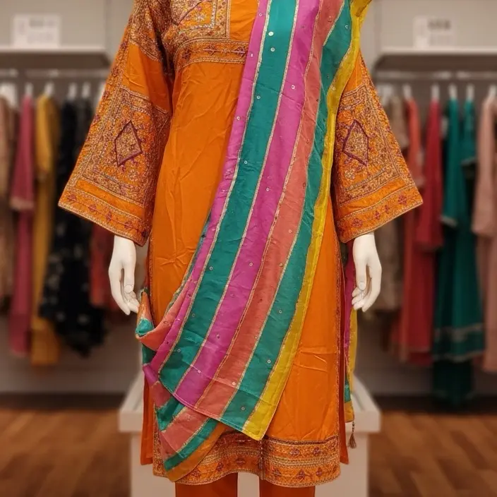 Orange Three-Piece