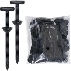 100 count Nylon Universal  Tie Buckle Self-Locking Design with Pin & Button,   Tie Buckles Tool for  Daily Fixing