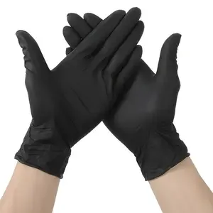 10/50/100pcs Black Vinyl Gloves, Latex-Free Dust-Free Household Home Cleaning Gloves, Suitable for Tattoos, Bathroom Cleaning, Hair Salons & Nail Repairs, Popular Sizes (S/M/L/XL), Cleaning Supplies