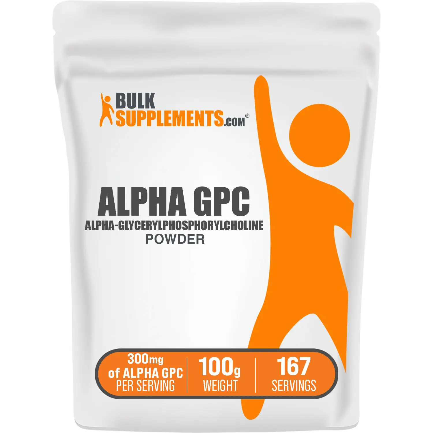 BulkSupplements - Alpha GPC Alpha Glycerylphosphorylcholine Powder - Cognitive Support - 100g - 300mg of Alpha GPC per Serving BulkSupplements - Alpha GPC Alpha Glycerylphosphorylcholine Powder - Cognitive Support - 100g - 300mg of Alpha GPC per Serving