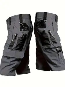 Summer leisure sports multi-pocket shorts, workwear trousers, outdoor durable cycling shorts, quick-dry fishing shorts, camping hiking outdoor sports shorts, unisex tactical shorts, Crossover Athletic Shorts