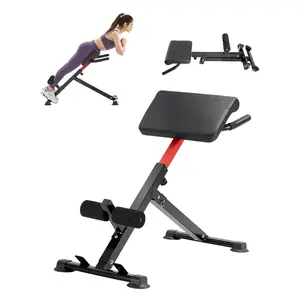 fathersdaygift  VEVOR Roman Chair Hyperextension Bench, 250 lbs Adjustable Foldable Extension Machine, Multi-Function Exercise Equipment for Glute, Hamstring, Back, and Ab Workout, Fitness Weight Bench for Home Gym